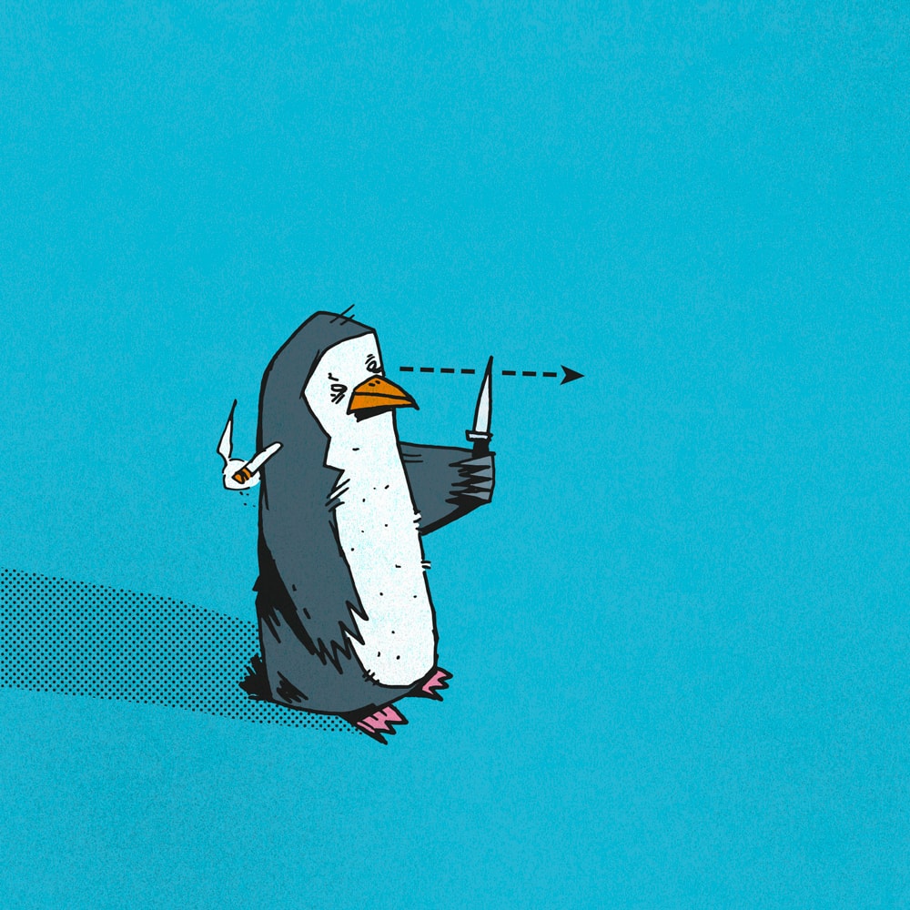 Evil Penguin – © Goschen – Illustration und Gestaltung, Christoph Ehlers