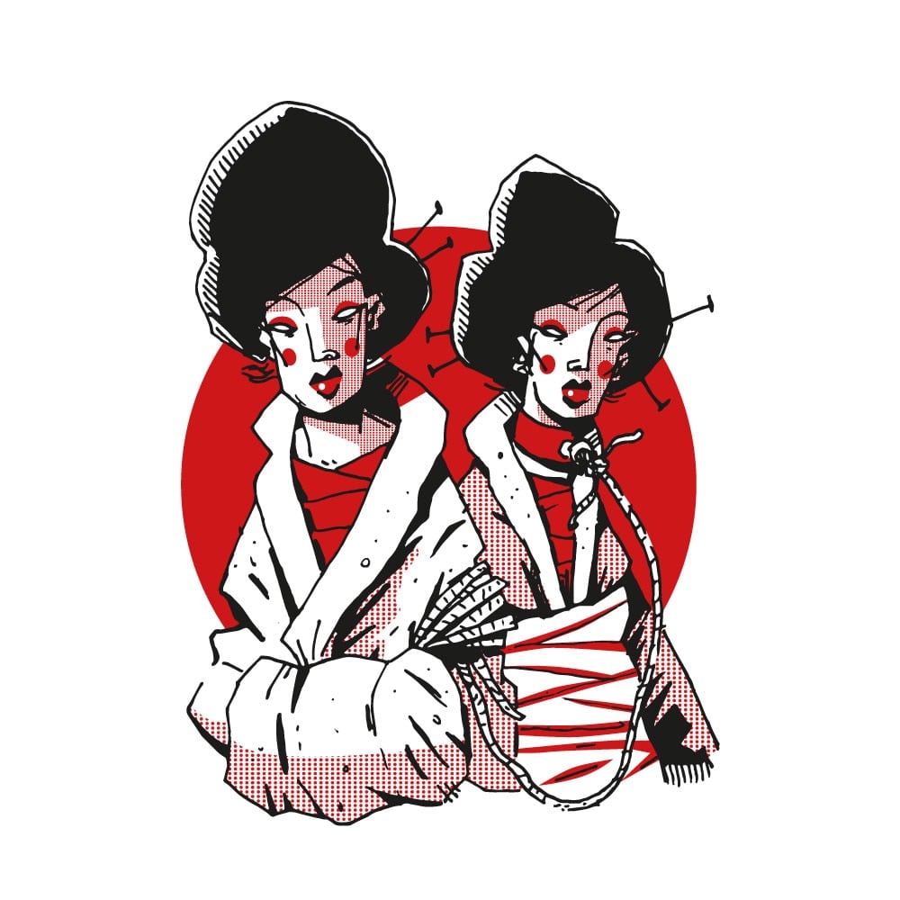 Geisha Twins – © Goschen – Illustration und Gestaltung, Christoph Ehlers